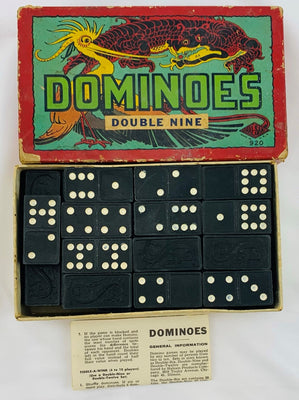 Double Nine Dragon Dominoes - Good Condition