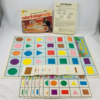 Color and Shape Bingo Game - 1984 - Very Good Condition