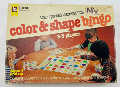 Color and Shape Bingo Game - 1984 - Very Good Condition