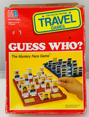 Guess Who Travel Game- 1989 - Milton Bradley - Great Condition