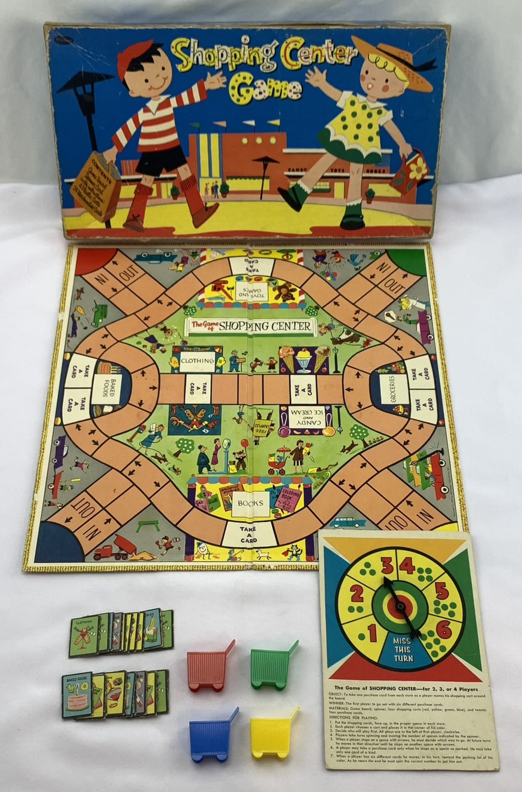 Shopping Center Game - 1957 - Whitman - Good Condition