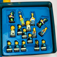 Simpsons Chess Set in Tin - 2000 - Cardinal - Great Condition
