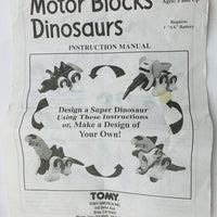 Motor Blocks Dinosaurs - TOMY - 1995 - Great Condition