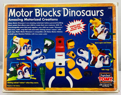 Motor Blocks Dinosaurs - TOMY - 1995 - Great Condition
