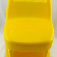 Little Tikes Child Size Yellow Chunky Chair with holder -  Great Condition