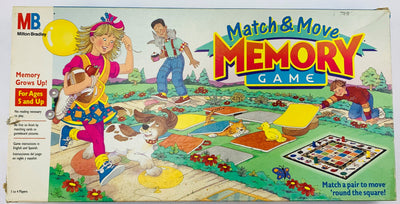 Match & Move Memory Game - 1990 - Milton Bradley - Great Condition