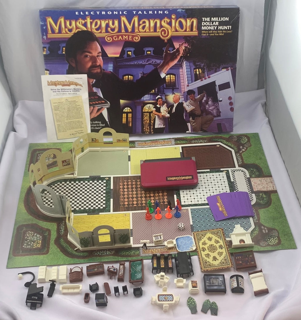 Electronic Talking Mystery Mansion Game - 1995 - Parker Brothers - Great Condition