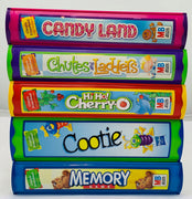 5 Childrens Bookshelf Games Candy Land, Chutes and Ladders, Memory, Hi Ho Cherry O, Cootie - 2006 - Hasbro - Great Condition