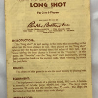 Long Shot Game - 1962 - Parker Brothers - Good Condition