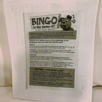 Bingo Is His Name-O Game - 2002 - Milton Bradley - Great Condition