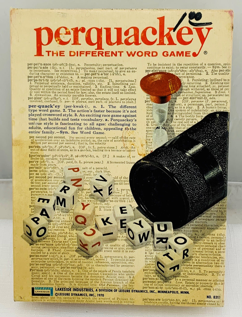 Perquackey Game - 1970 - Lakeside - Great Condition
