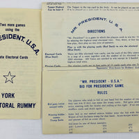 Mr. President USA Card Game - 1960 - 3M - Great Condition