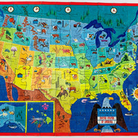 United States Map Puzzle - 1965 - Golden - Great Condition