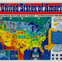 United States Map Puzzle - 1965 - Golden - Great Condition