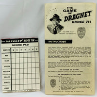 The Game of Dragnet - 1955 - Transogram - Great Condition