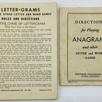 Anagrams Game - 1938 - Whtiman - Very Good Condition