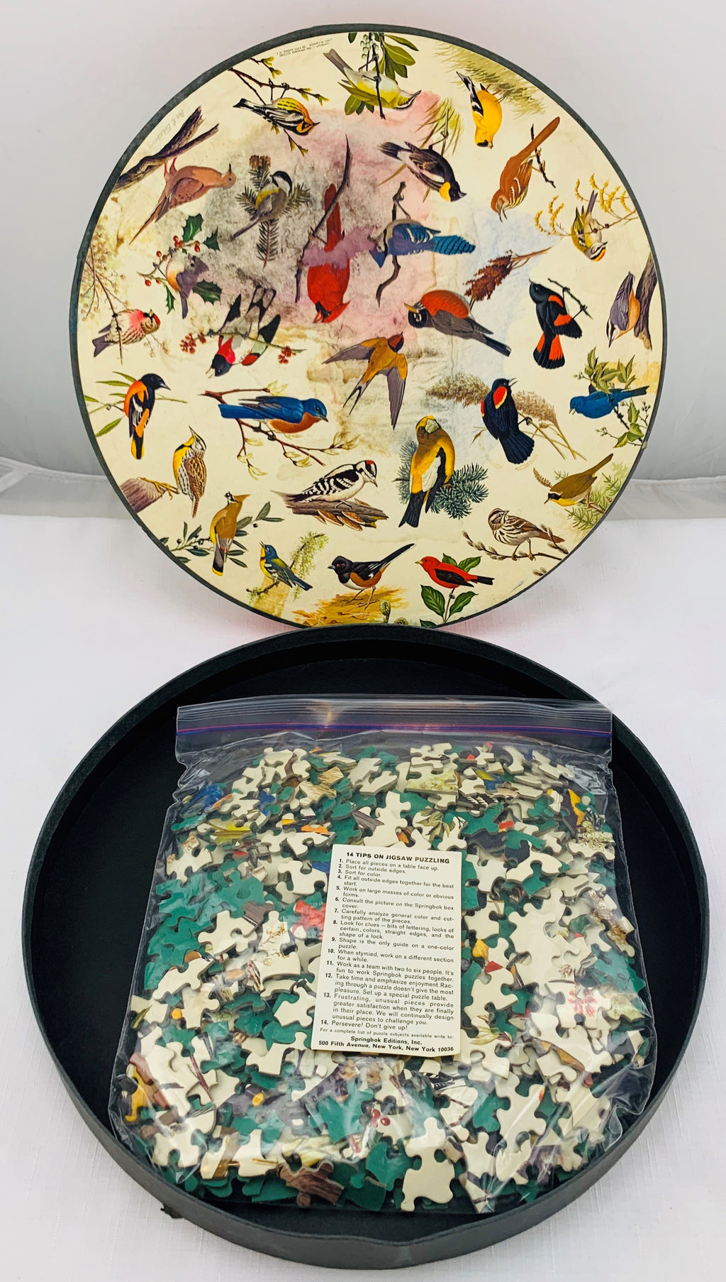 Song Birds Circle Puzzle - 1965 - Springbok - Great Condition
