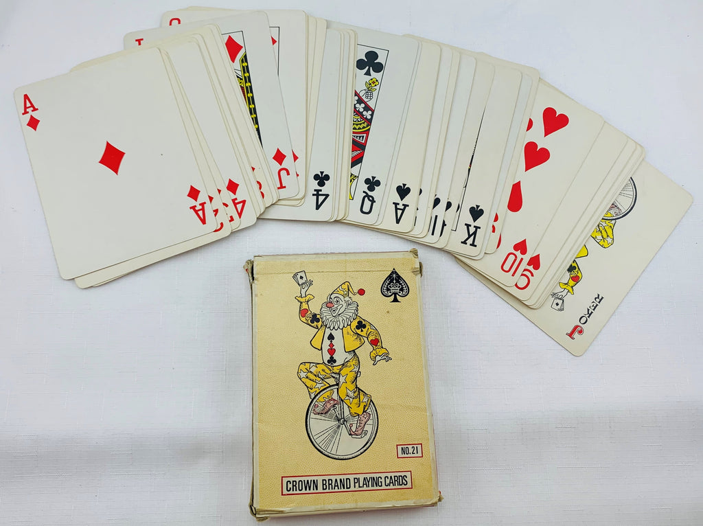 Crown King Size 5" x 7" Playing Cards No. 21 - Very Good Condition