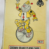 Crown King Size 5" x 7" Playing Cards No. 21 - Very Good Condition
