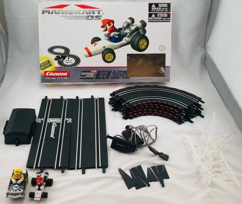Mario Kart Carrera RC 1:43 Scale Slot Car Race Track Set - Working - Complete