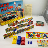 Police Patrol Game - 1958 - Hassefeld Bros. - Very Good Condition