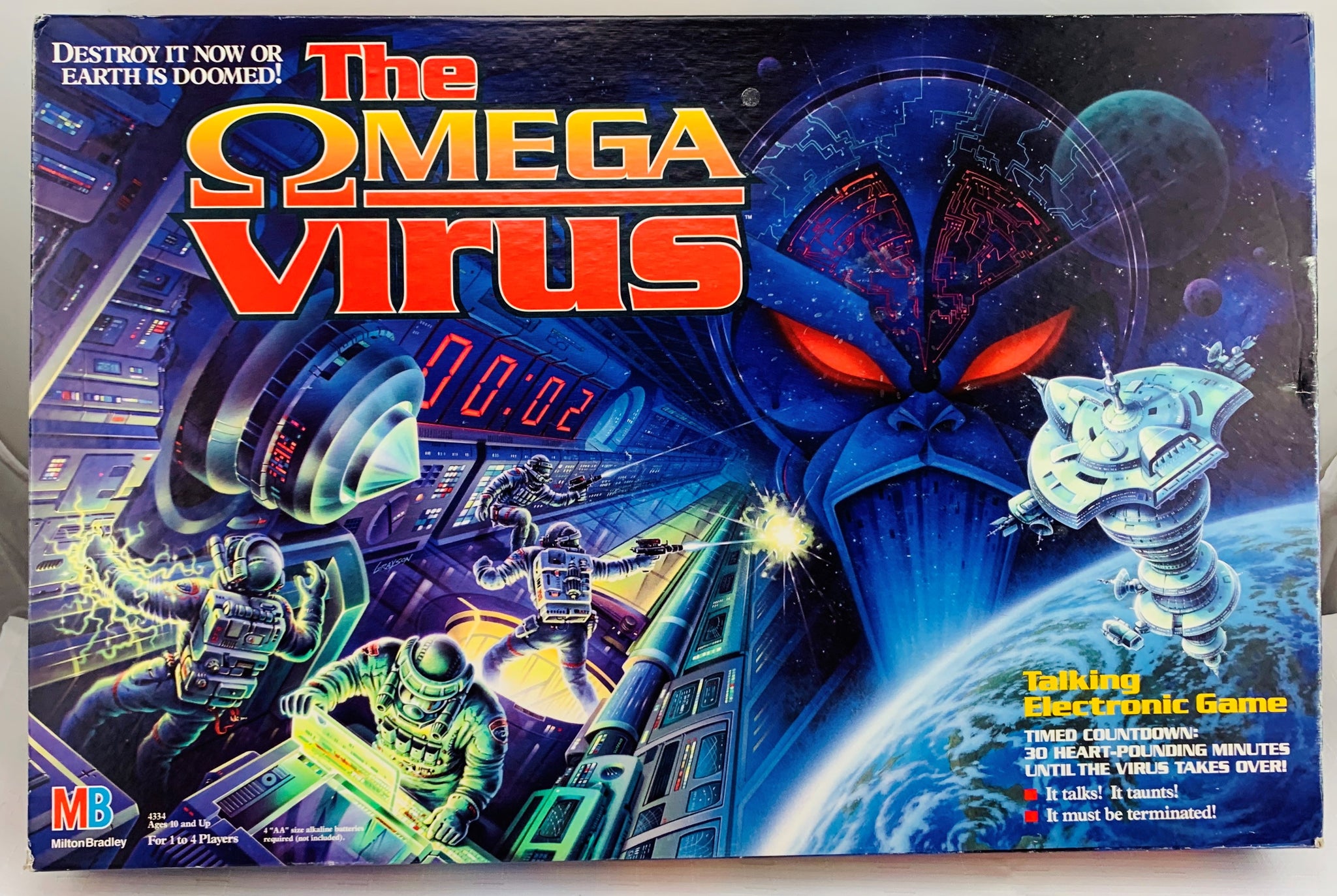 Omega Virus Game 1992 Milton Bradley Great Condition Mandi's