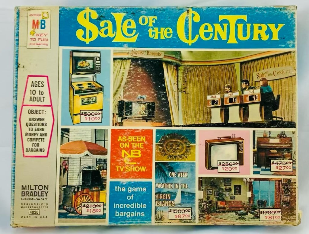 Sale of the Century Game - 1970 - Milton Bradley - Good Condition