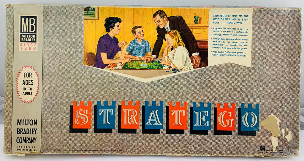 Stratego Game - 1962 - Milton Bradley - Very Good Condition