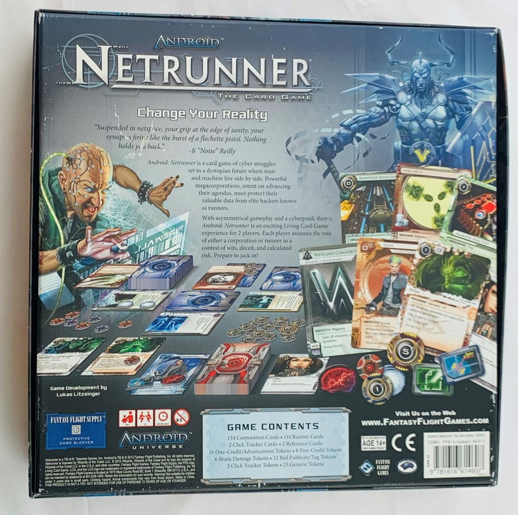 Android: Netrunner Game - 2012 - Fantasy Flight Games - Great Conditio ...