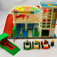 Fisher Price Action Garage with Accessories - 1982 - Great Condition