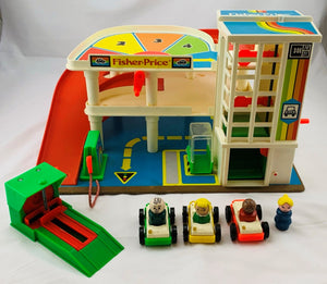 Fisher Price Action Garage with Accessories - 1982 - Great Condition