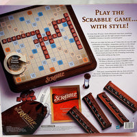 Scrabble Deluxe Turntable Game - 2001 - Milton Bradley - Great Condition