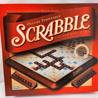 Scrabble Deluxe Turntable Game - 2001 - Milton Bradley - Great Condition