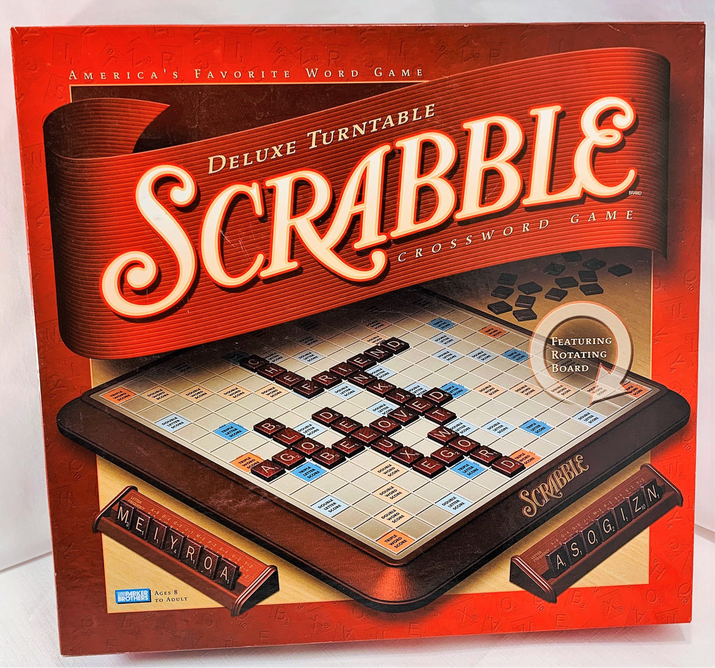 Scrabble Deluxe Turntable Game - 2001 - Milton Bradley - Great
