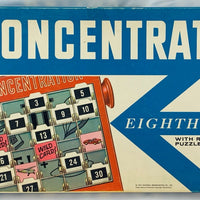 Concentration Game 8th Edition - 1968 - Milton Bradley - Great Condition