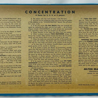 Concentration Game 8th Edition - 1968 - Milton Bradley - Great Condition