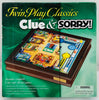 Clue Sorry Twin Play Classics Wooden Collectors Edition - 2000 - Parker Brothers - Great Condition