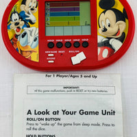 Handheld Mickey Mouse Yahtzee Jr. Game - 2000 - Hasbro - Great Condition