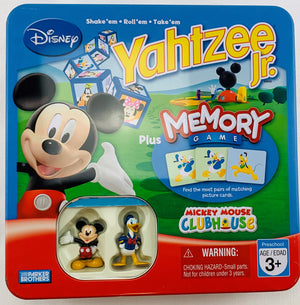 Mickey Mouse Clubhouse Yahtzee Jr. Memory Game - 2008 - Hasbro - Great Condition