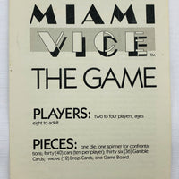 Miami Vice Game - 1984 - Great Condition