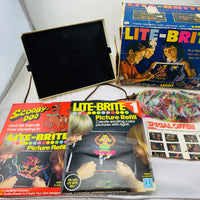 Lite Brite - 1967 - 25+ Unpunched Sheets - 200+ Pegs - Working - Very Good Condition