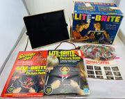 Lite Brite - 1967 - 25+ Unpunched Sheets - 200+ Pegs - Working - Very Good Condition