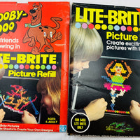 Lite Brite - 1967 - 25+ Unpunched Sheets - 200+ Pegs - Working - Very Good Condition