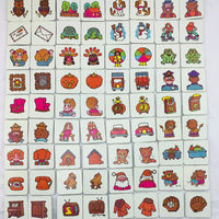 Memory Game Fronts and Backs - 1980 - Milton Bradley - Very Good Condition