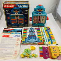 Alphie and Alphie II Robots W/ Many Accessories - 1979 - Playskool - Very Good Condition