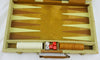 Cream Colored Backgammon Game 15.5" x 10" - Complete - Great Condition