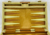 Cream Colored Backgammon Game 15.5" x 10" - Complete - Great Condition