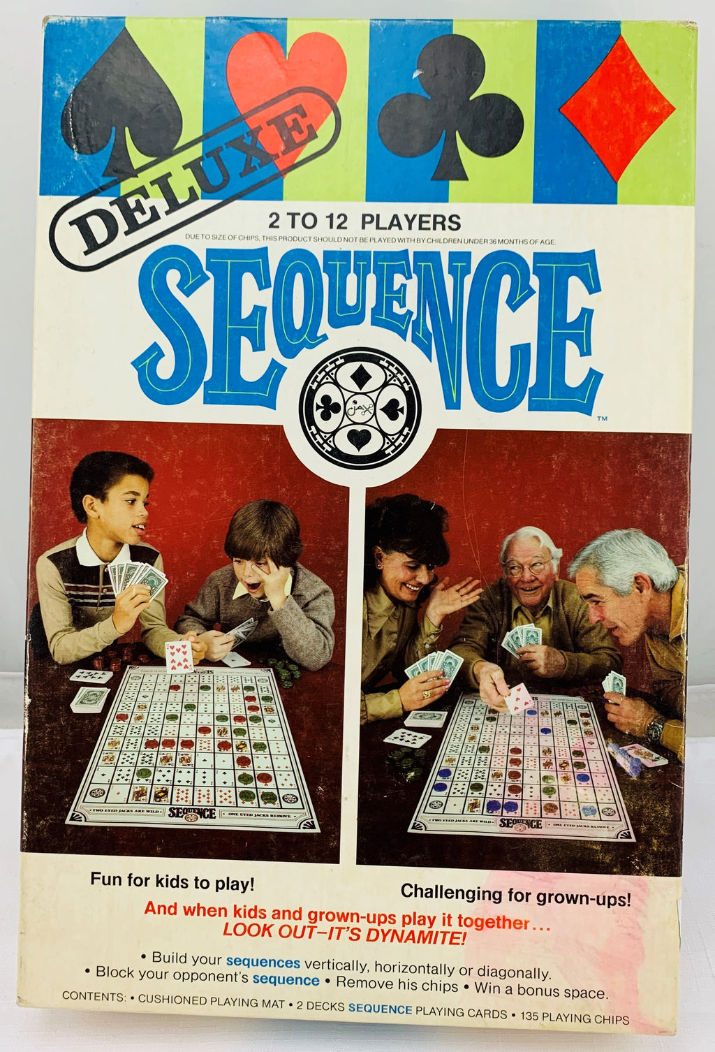 Sequence Deluxe Game - 1982 - Jax - Great Condition