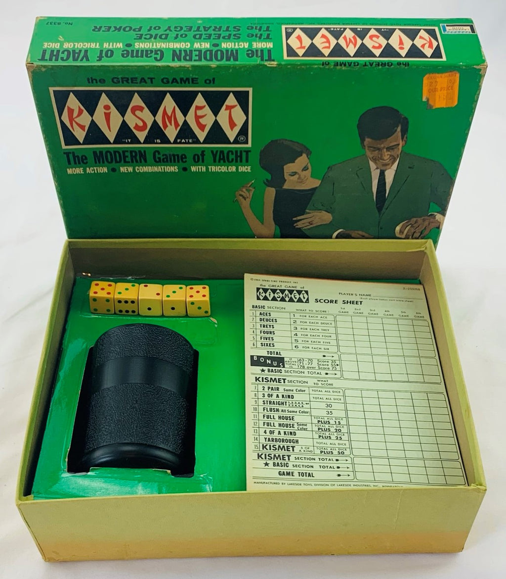 Kismet Game of Yacht - 1964 - Lakeside Games - Great Condition