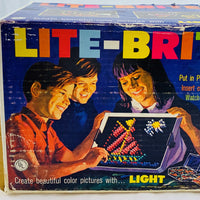Lite Brite - 1967 - 25+ Unpunched Sheets - 200+ Pegs - Working - Very Good Condition